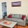 living room with a couch and coffee table